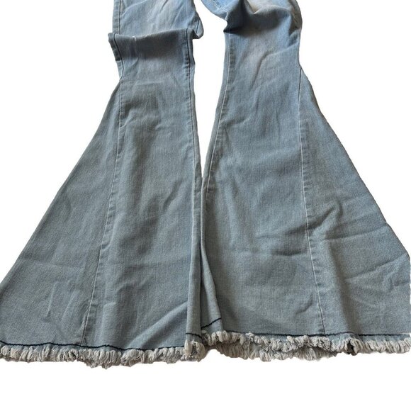 altar'd state flare Jeans Size Medium NWT Light Blue - Picture 2 of 8